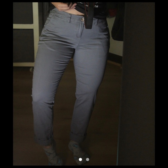 grey chino pants - Picture 1 of 2